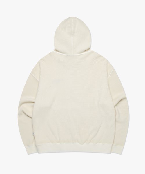 LMC OVERDYED WAFFLE HOODIE cream