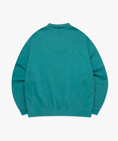 LMC OVERDYED CLASSIC COLLAR SWEATSHIRT teal