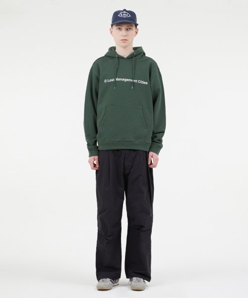 CAPITAL LOGO HOODIE dark green