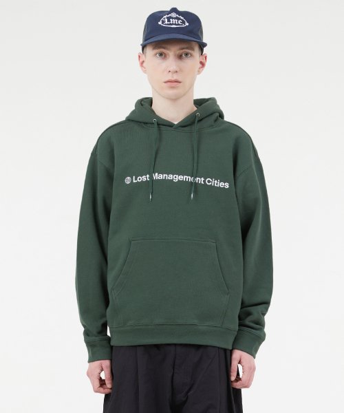 CAPITAL LOGO HOODIE dark green