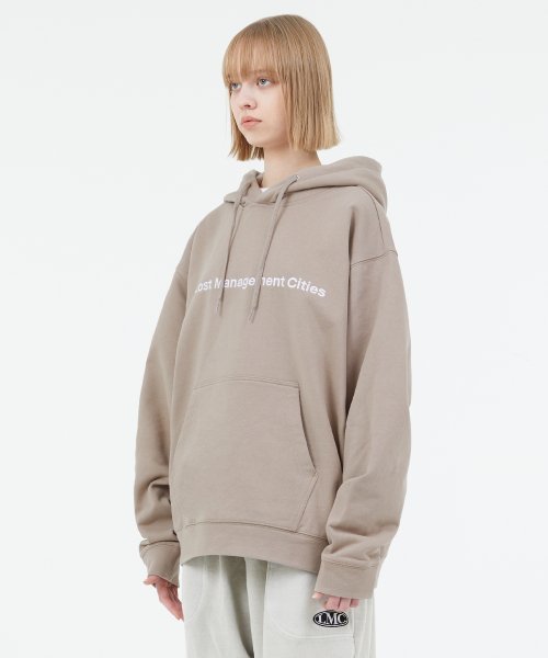 CAPITAL LOGO HOODIE dark green