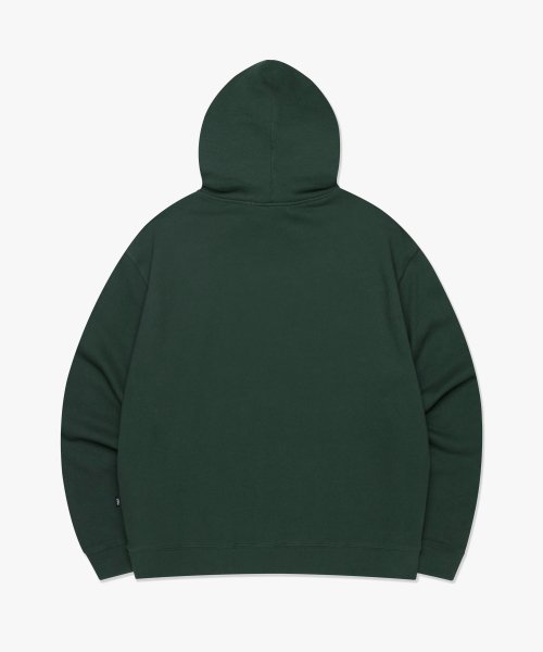 CAPITAL LOGO HOODIE dark green