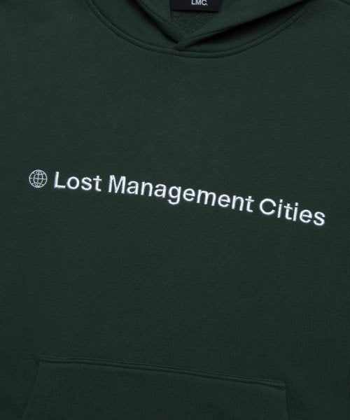CAPITAL LOGO HOODIE dark green