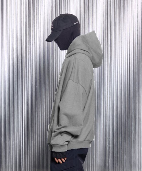 ESSENTIAL OVERSIZED HOODIE [GREY]