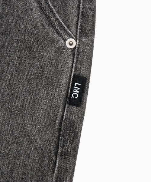 DOUBLE KNEE DENIM PANTS light gray