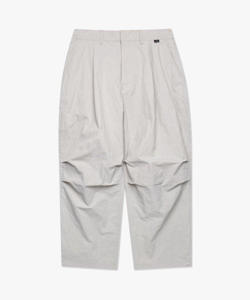 NYLON WIDE PANTS light gray