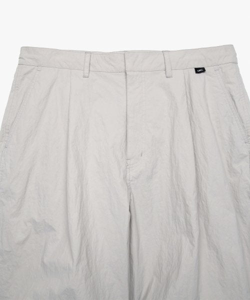 NYLON WIDE PANTS light gray