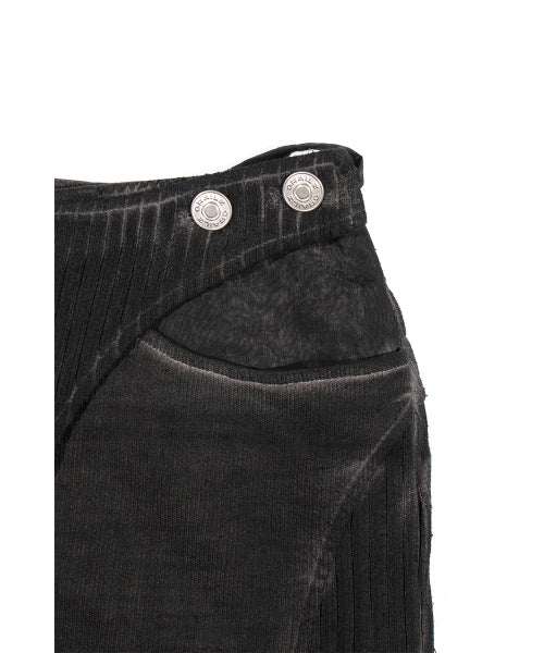 LUNAR KNIT BIKER SKIRT [BLACK]