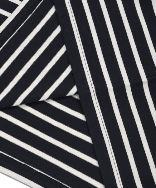 Slub Stripe Long Sleeve Navy