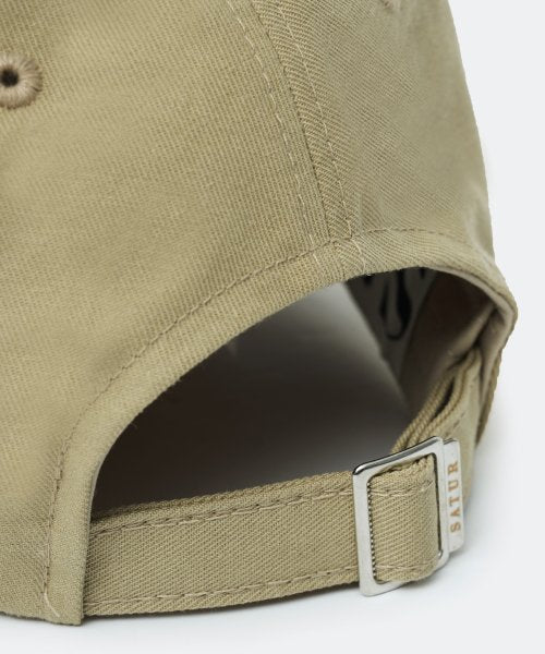 Vintage Casual Applique Ball Cap Beige