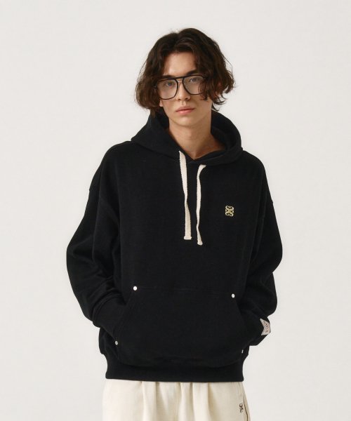 Classic Small Logo Rivet Hoodie Classic Black