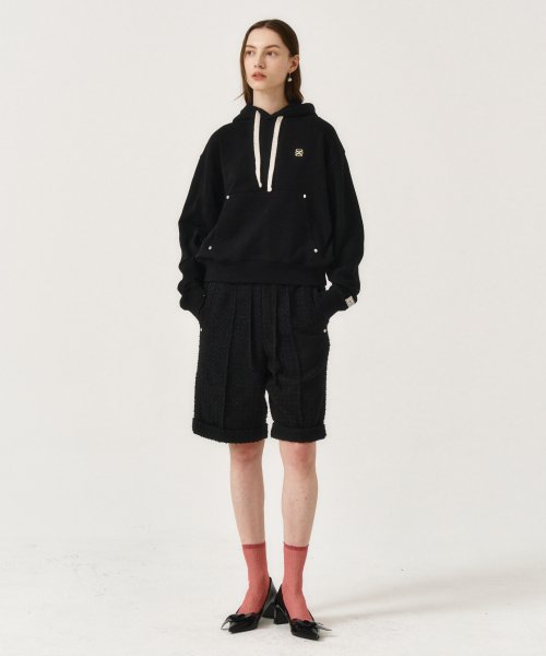 Classic Small Logo Rivet Hoodie Classic Black