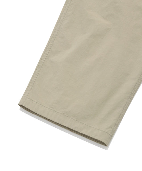 Woven Semi-Wide Buckle Pants Beige