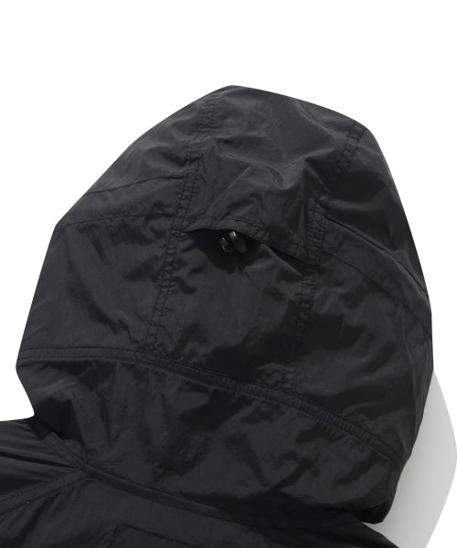 Lightweight Color Block Windbreaker Black