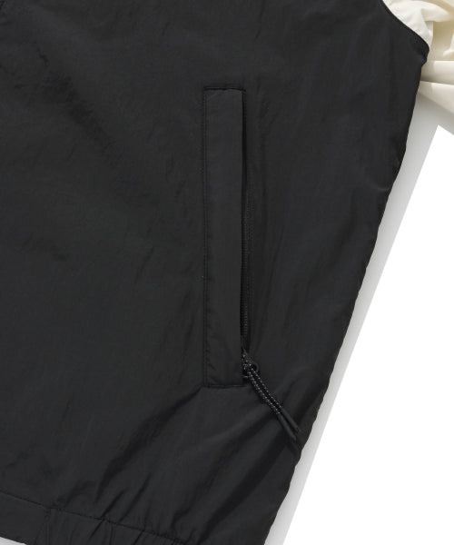 Lightweight Color Block Windbreaker Black