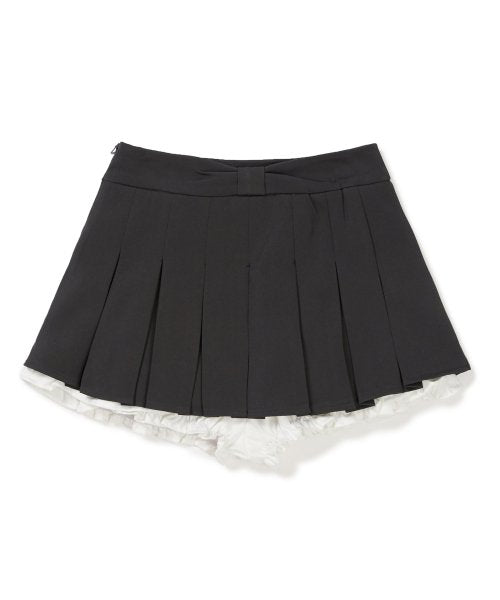 Julia Pleats Skirt Pants [GREY]