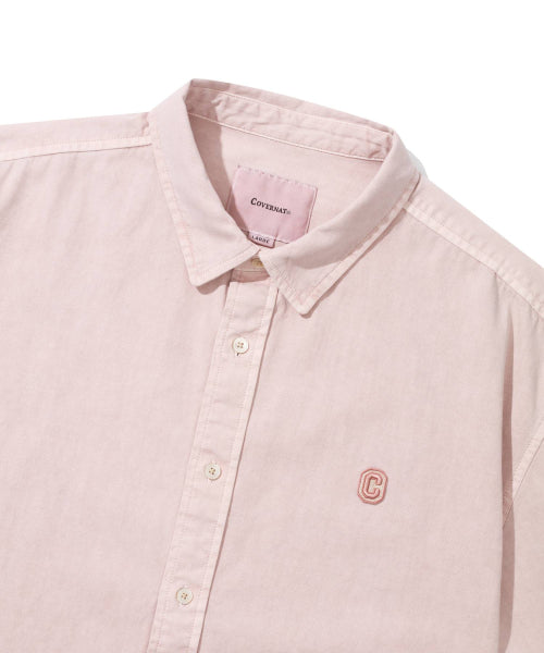 Pigment Oxford Half Shirt Pink