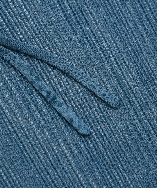 Authentic Mesh Knitwear Hoodie Ash Blue