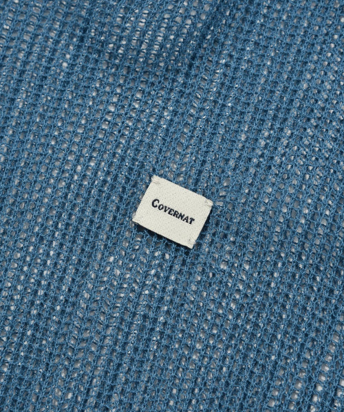 Authentic Mesh Knitwear Hoodie Ash Blue