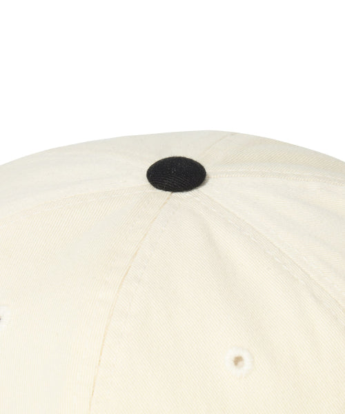 Clover washed cap ivory