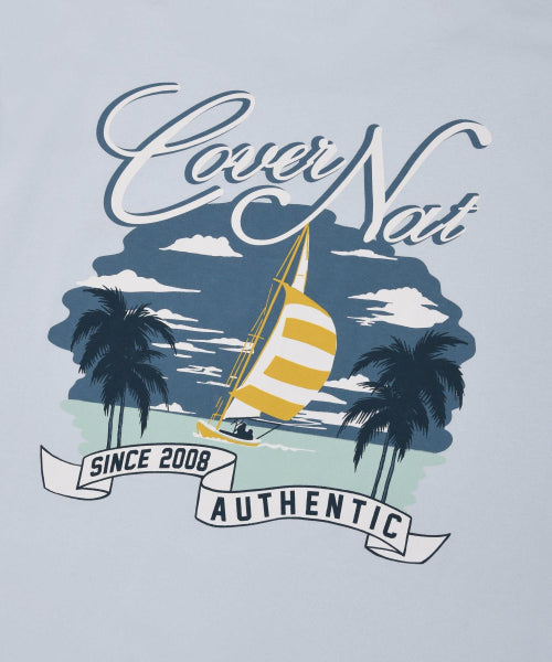 SUNSET BOAT GRAPHIC T-SHIRTS