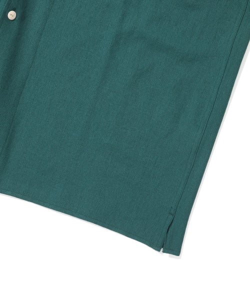 Lettering Resort Half Shirt Green