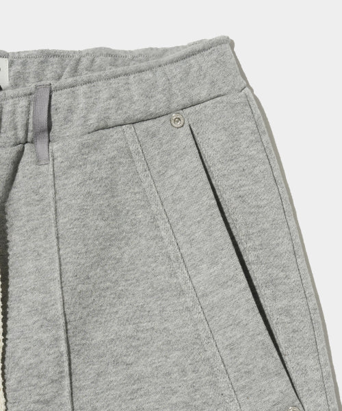 Teo Cotton Bermuda Pants Melange Gray