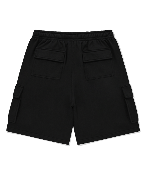 Sweat Cargo Shorts Black
