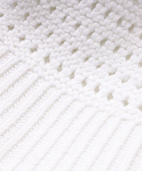 Summer knit hat ivory
