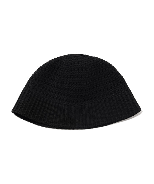 Summer knit hat black