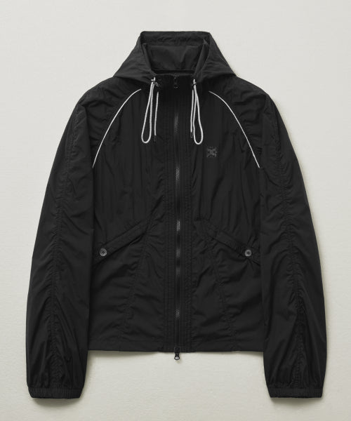 Parasail Hood Zip-Up Jacket Black
