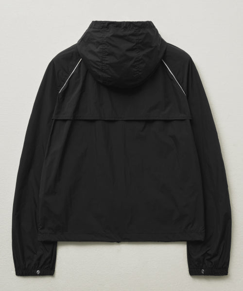 Parasail Hood Zip-Up Jacket Black