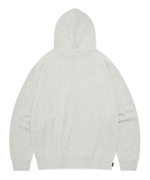 Small Authentic Hoodie Zip-Up Oatmeal