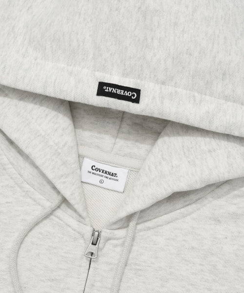 Small Authentic Hoodie Zip-Up Oatmeal