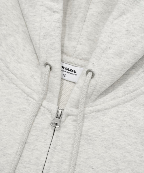 Small Authentic Hoodie Zip-Up Oatmeal