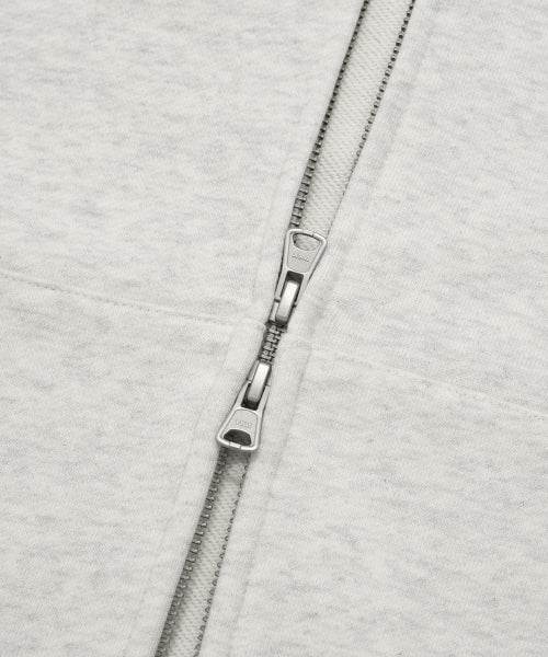 Small Authentic Hoodie Zip-Up Oatmeal