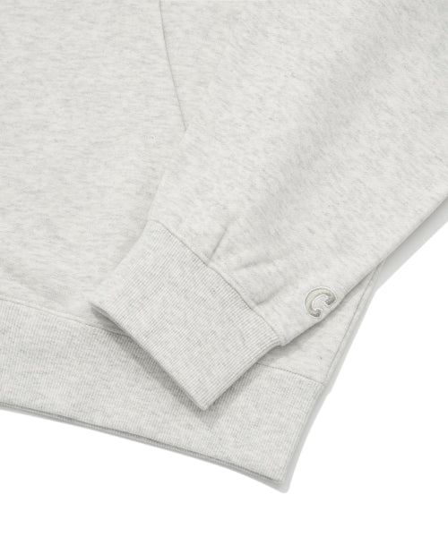 Small Authentic Hoodie Zip-Up Oatmeal