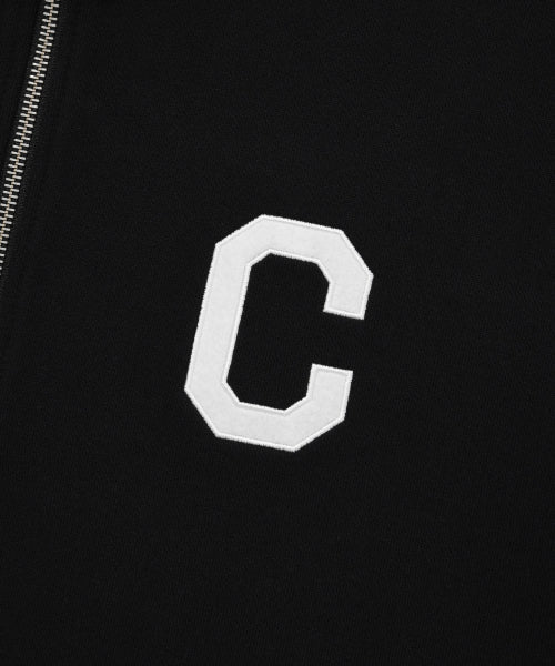 C Logo Half Zip-Up Sweatshirt Black