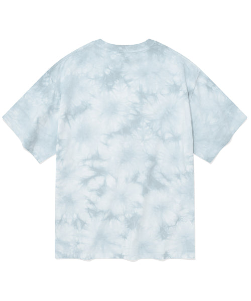 Authentic Oversized Dying T-Shirt Light Blue