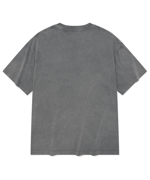[Cover Not X Rengler] Motorcycle Pigment T-Shirt Gray
