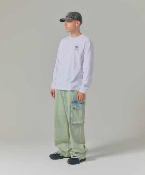 FLYING CATS LONG SLV TEE White