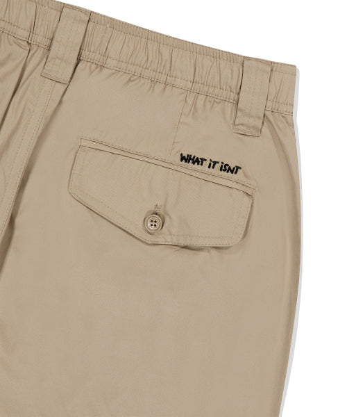 Logo Label Chino Shorts Beige