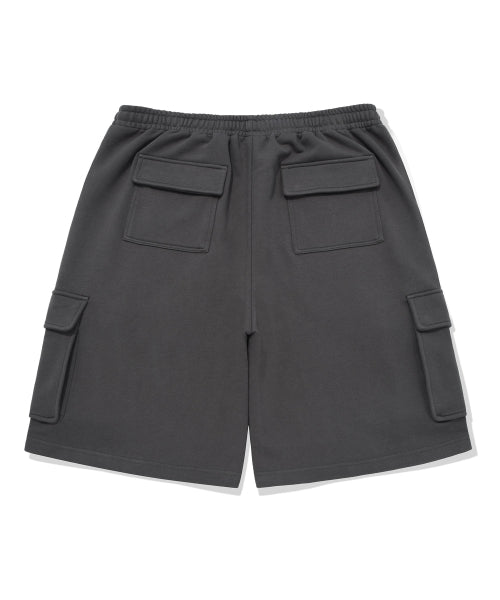 Sweat Cargo Shorts Charcoal