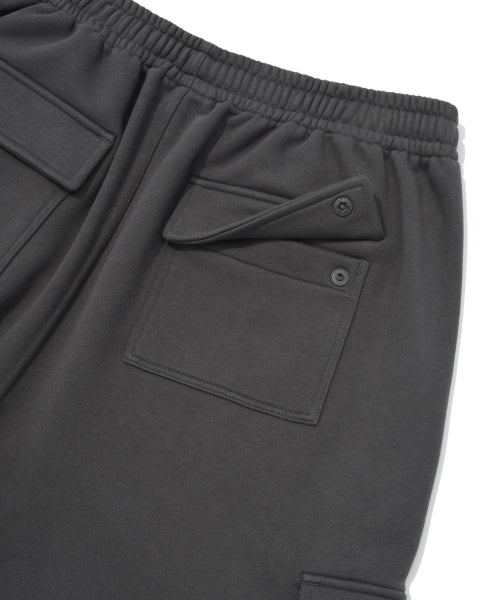 Sweat Cargo Shorts Charcoal