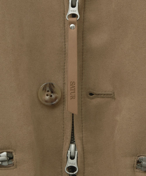 (W) Teo Faux Suede Short Jacket Beige