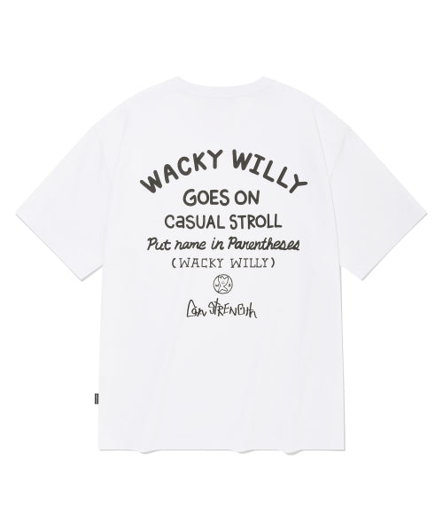 typo graphic short-sleeved T-shirt white