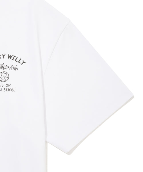 typo graphic short-sleeved T-shirt white