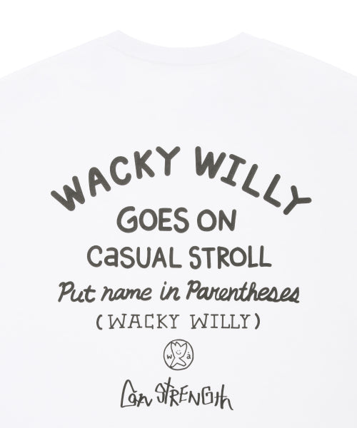 typo graphic short-sleeved T-shirt white