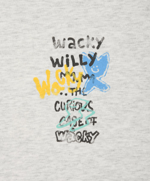 Spray Graphic Short Sleeve T-shirt Light Gray