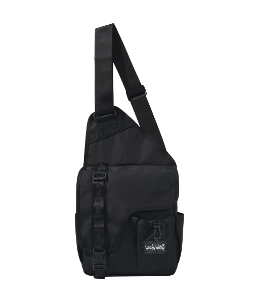 Corduroy Webbing Body Bag Black